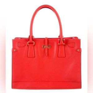 Crimson Ferragamo tote